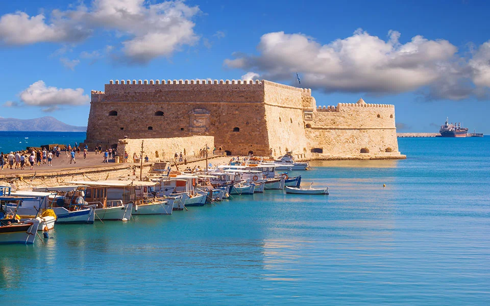 Koules Fortress at the entrance to the Venetian harbour of Heraklion