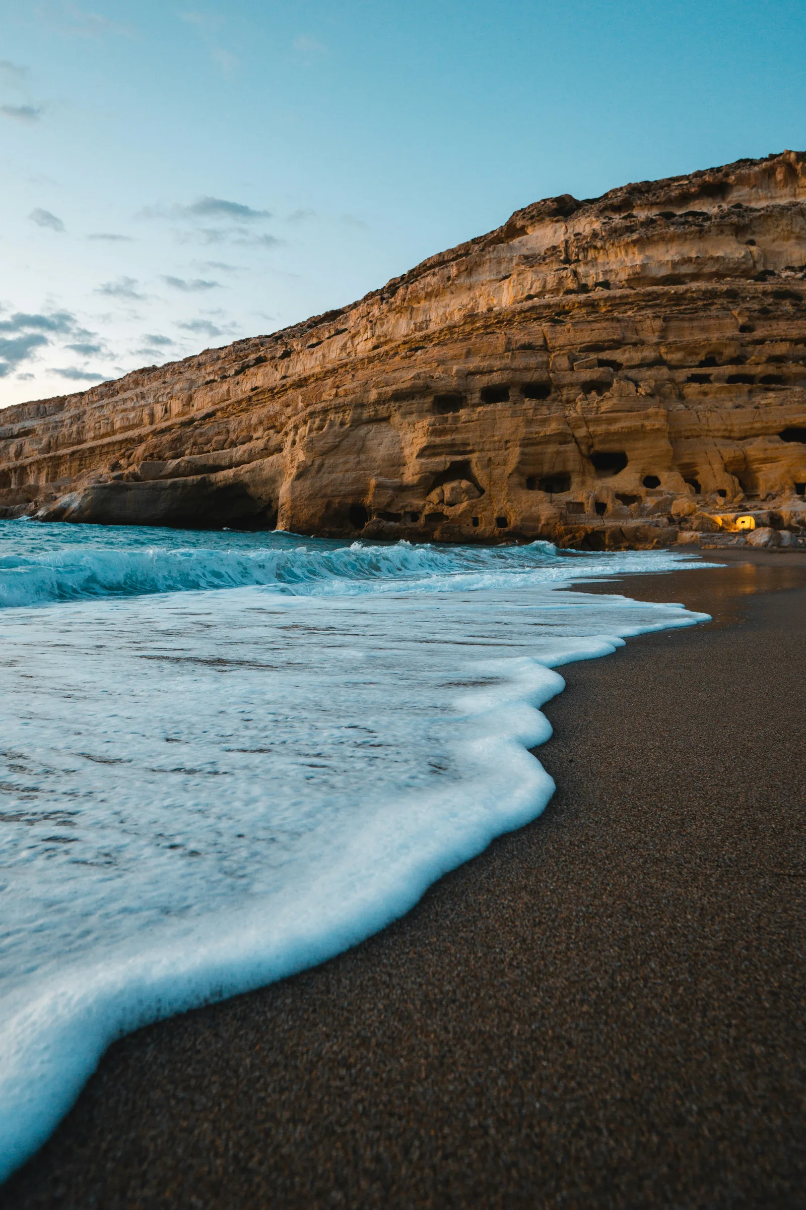 Journey to the south: Matala's caves and coastline
