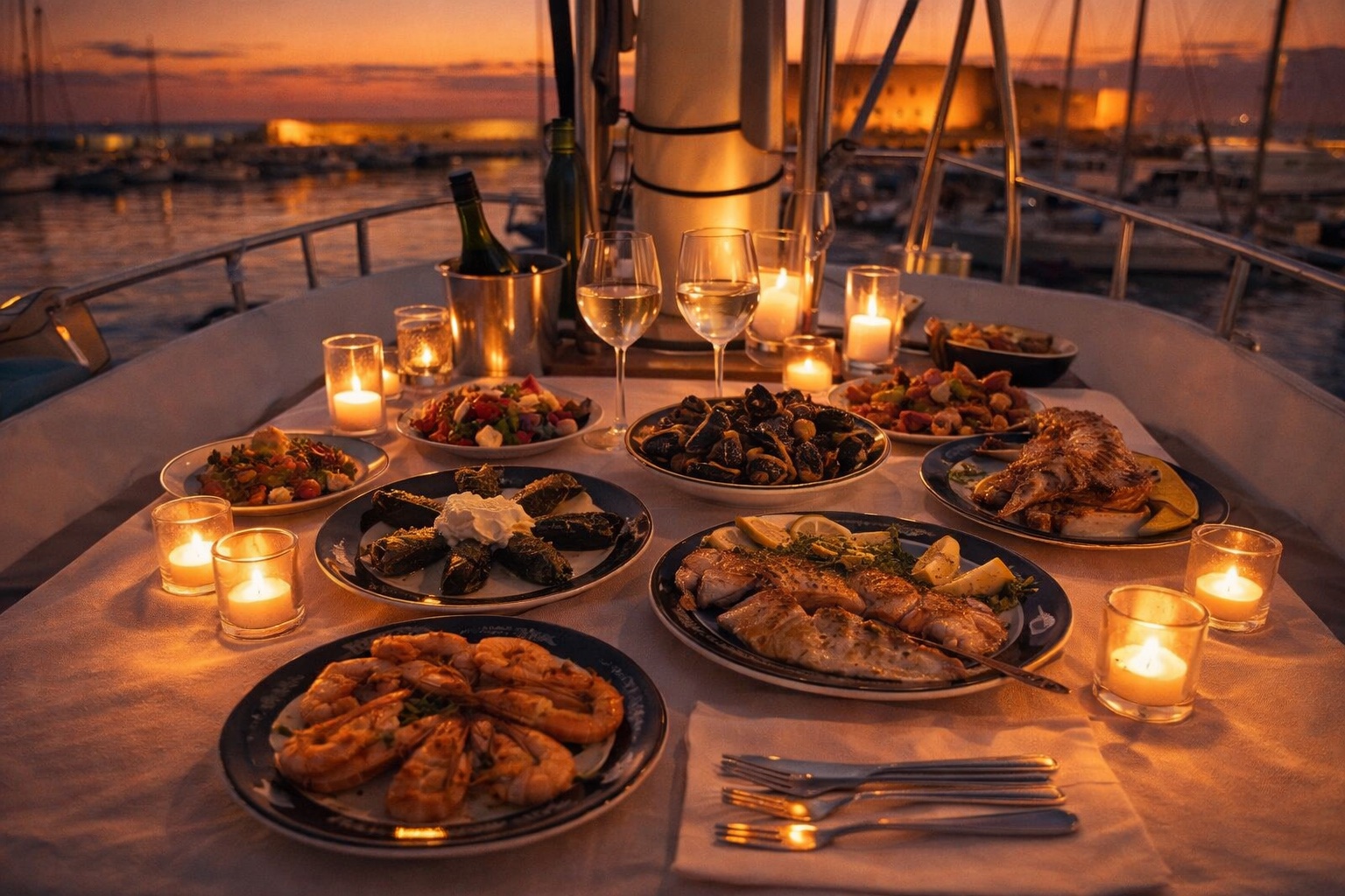 Private Dinner & Wine Tasting on a Sailboat, Heraklion
