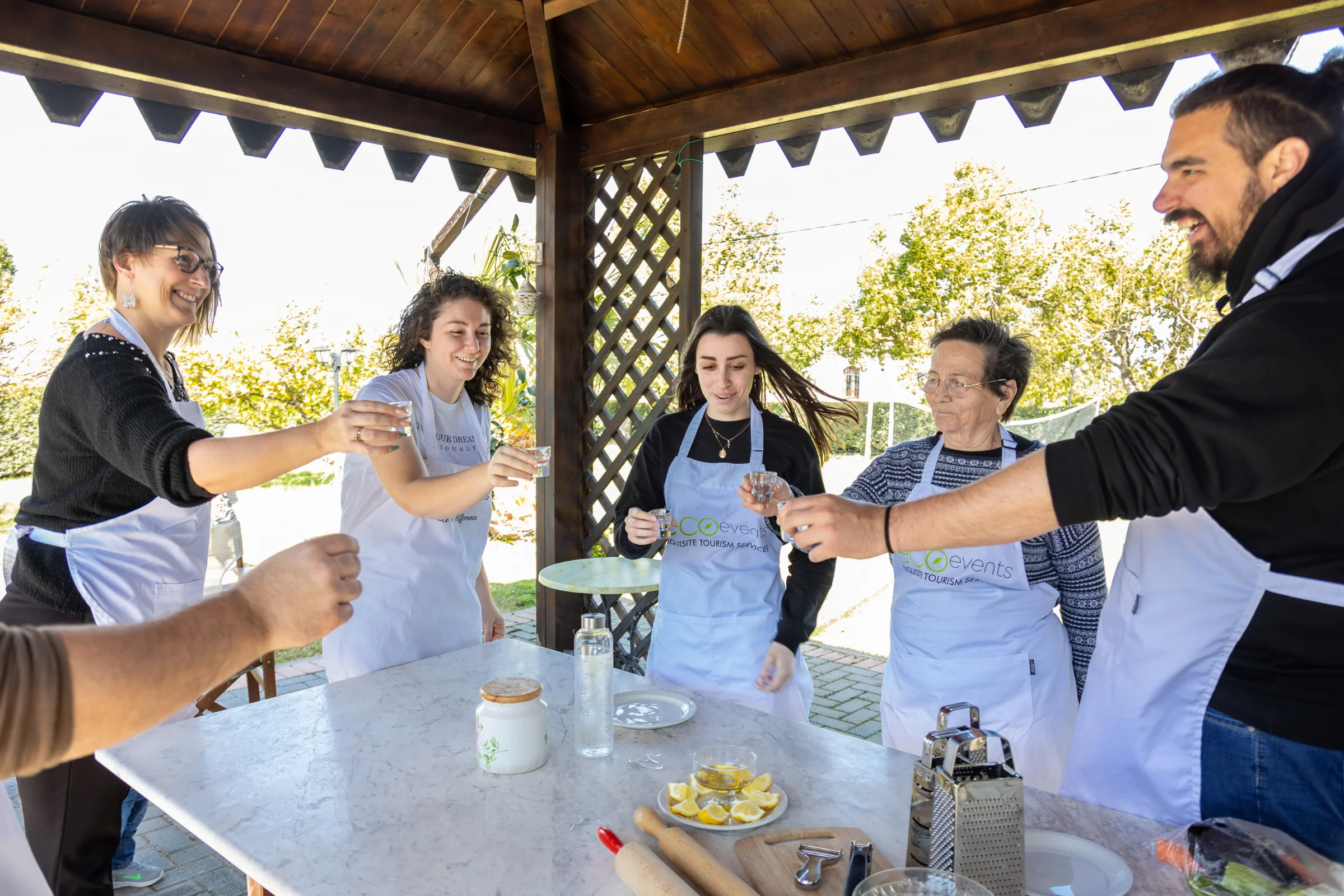 Hands-on Cooking experience in a beautiful garden near Rethymno