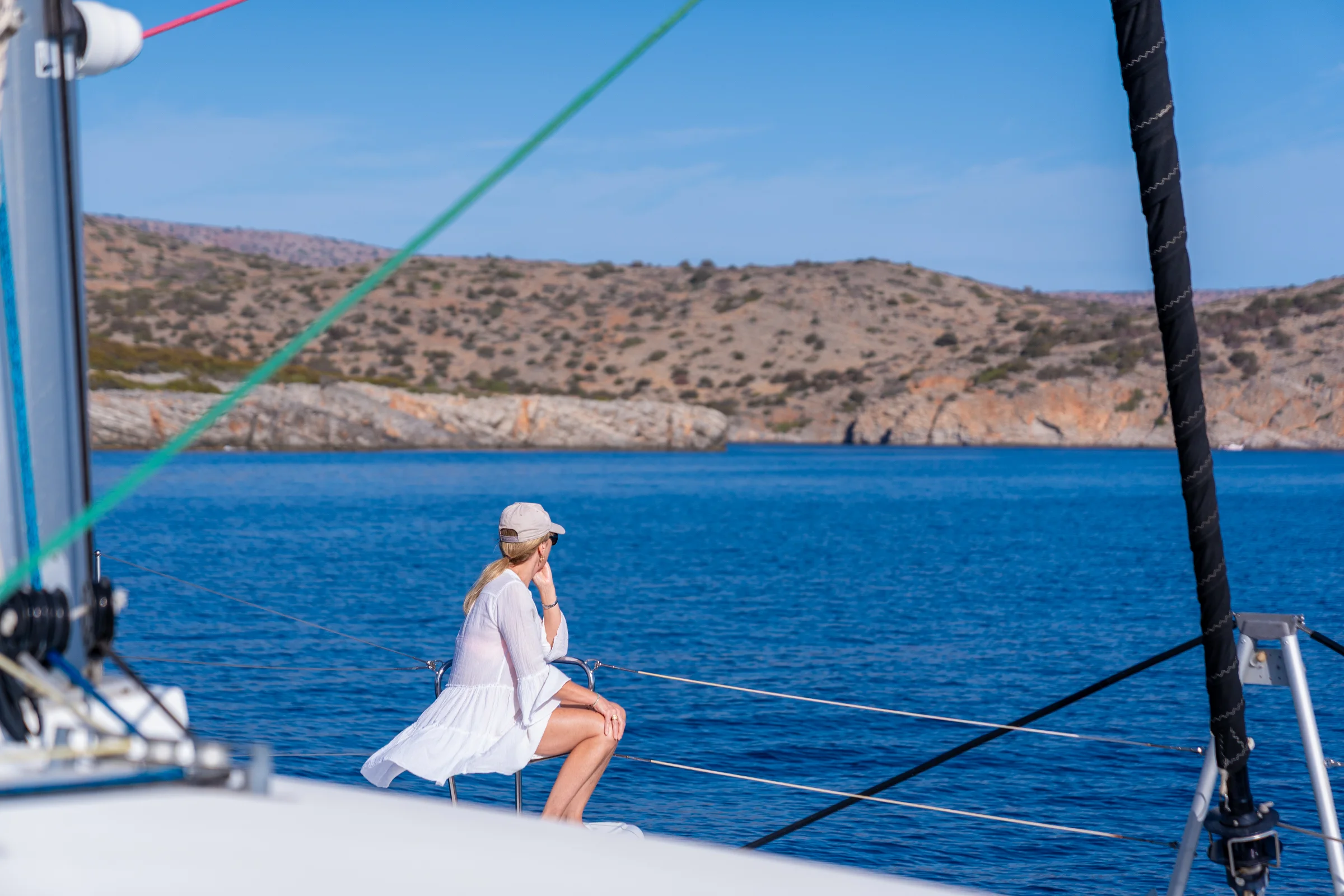 Semi-Private Catamaran Cruise in Agios Nikolaos, Spinalonga & All-Inclusive Experience