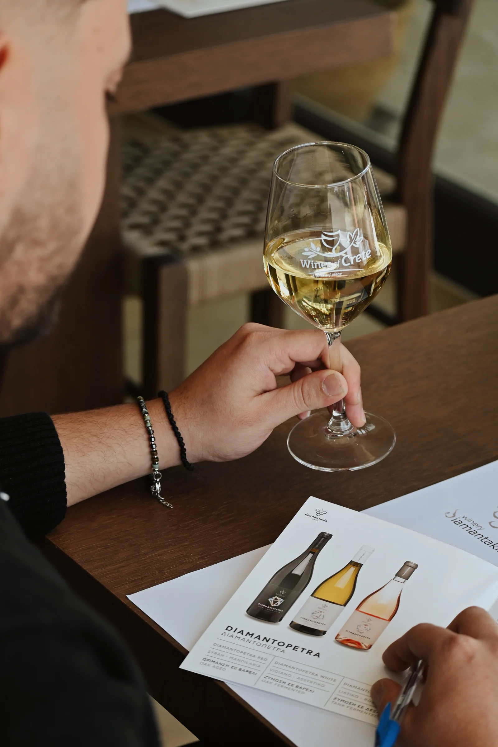 Tasting of 5 typical Cretan wines in Heraklion 